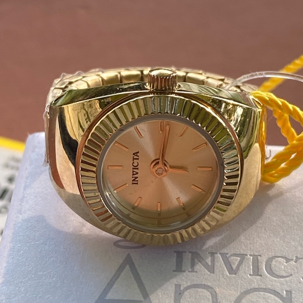 Invicta Ángel Gold-Tone Ring Watch